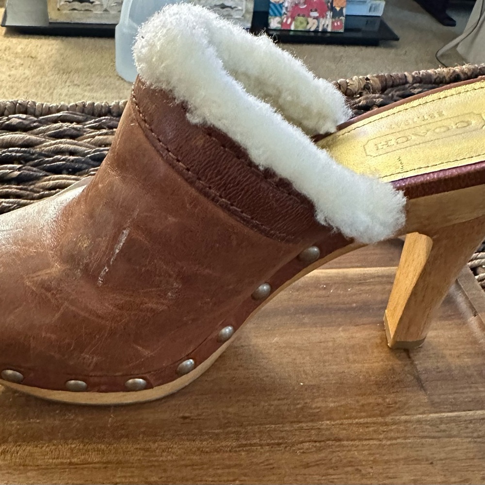 Coach Georgia Leather Clogs
